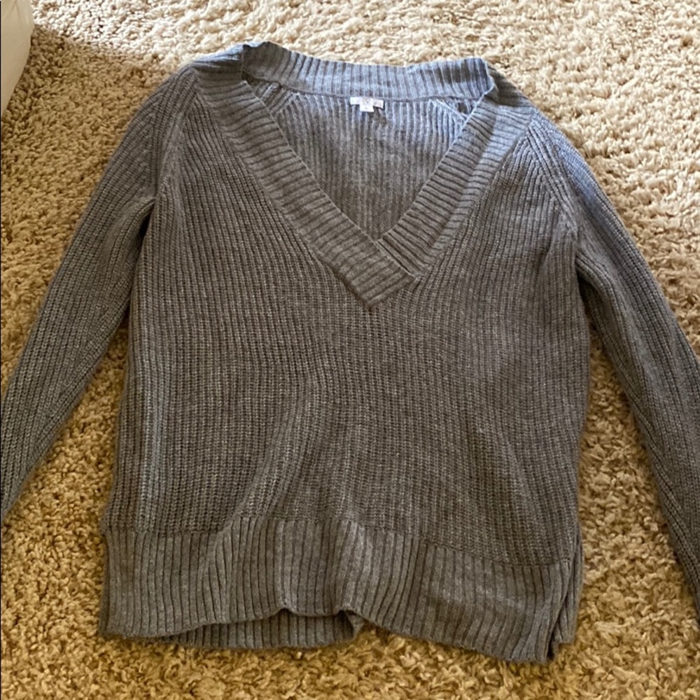 Gray oversized sweater